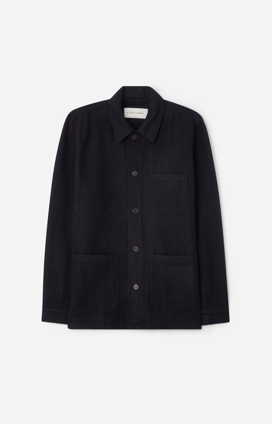 【極美品】HUMAN MADE WOOL OVERSHIRT L 黒グレー 6813_24554bc959.jpg