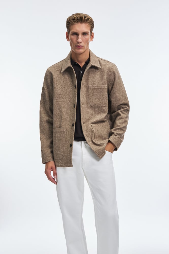 OHOTORO mannish wool blouson ブラウン mannish wool blouson | OHOTORO