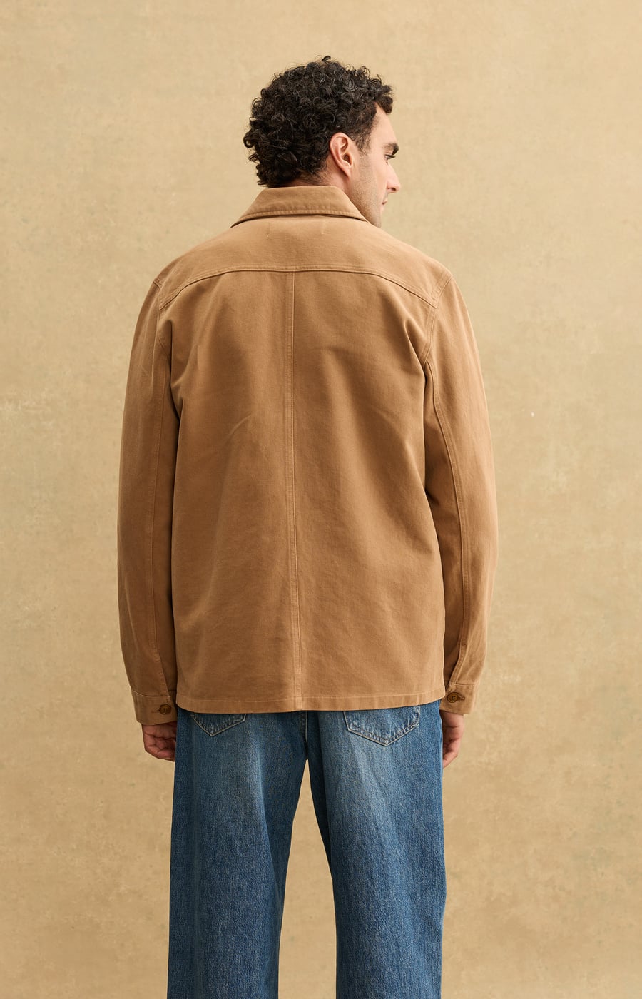 The Patch Pocket Overshirt, crafted from a sturdy twill | A Day's