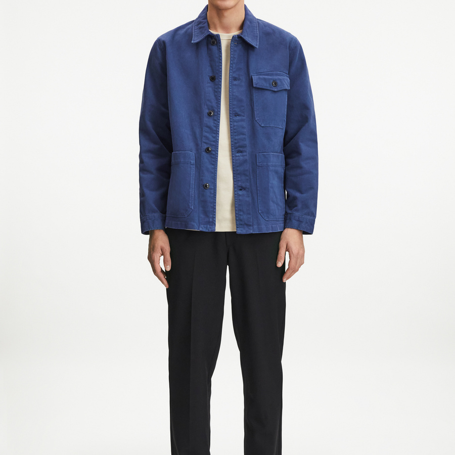 The Patch Pocket Overshirt, crafted from a sturdy twill | A The Patch Pocket Overshirt, crafted from a sturdy twill | A