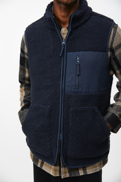 A days march pile fleece vest Clearance