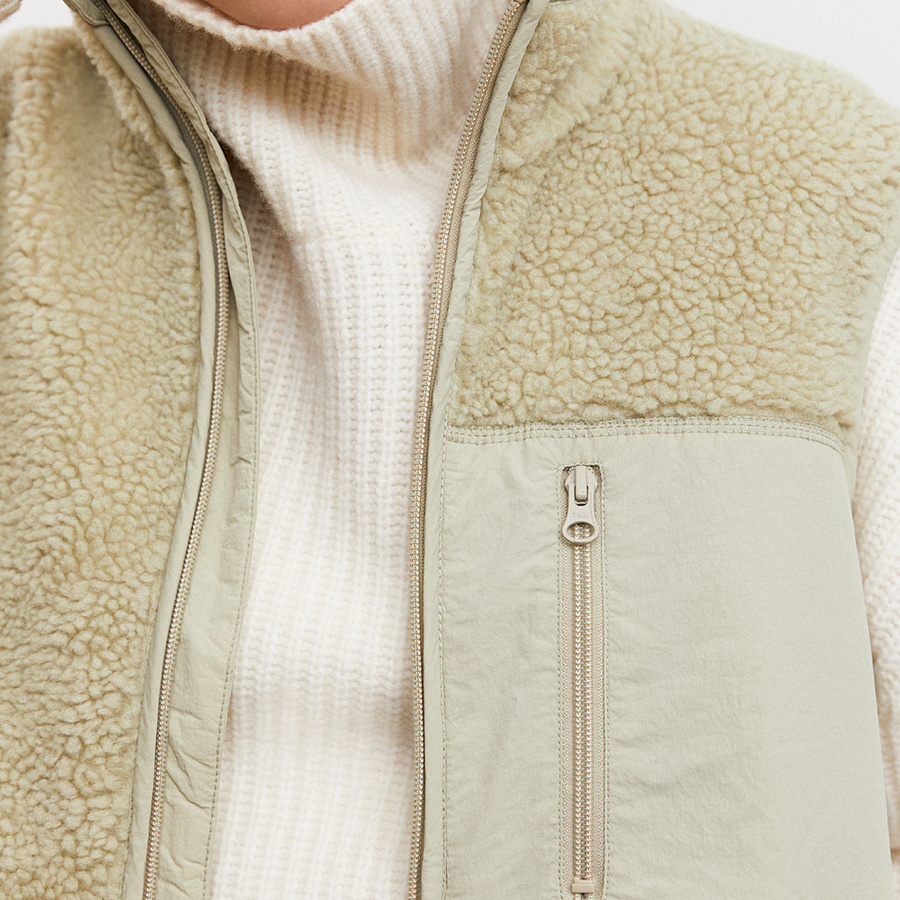 A days march pile fleece vest Clearance