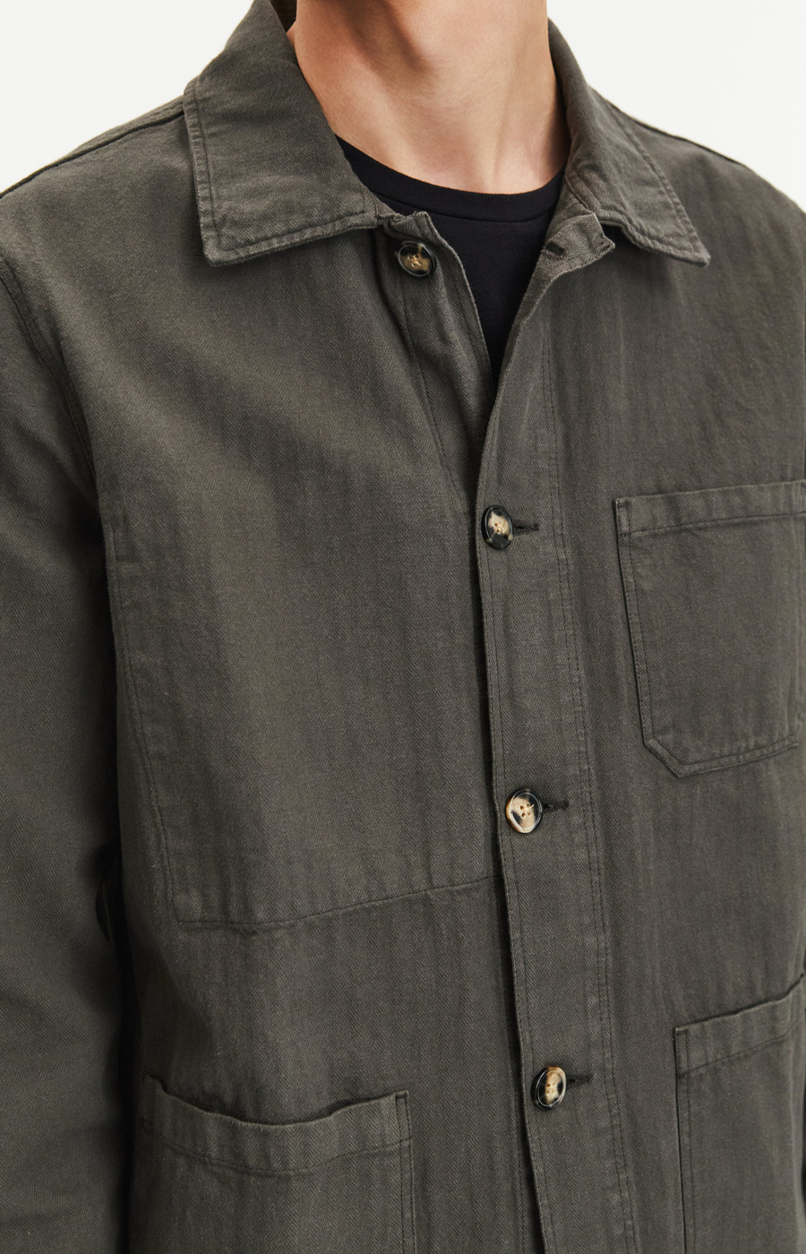 H*o様 25SS WOOL HERRINGBONE OVER SHIRT 25SS Wool Herringbone Overshirt