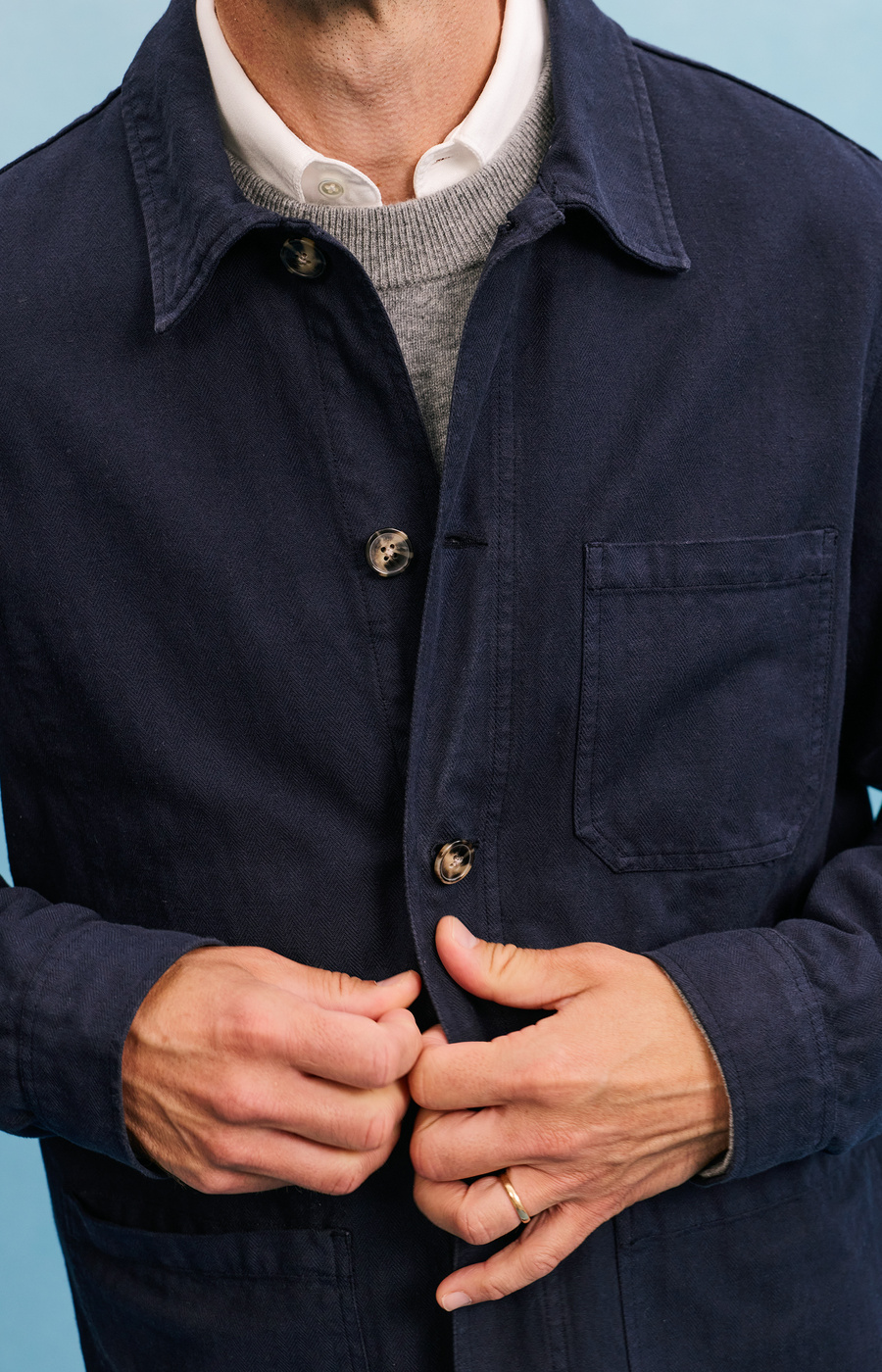 Original Herringbone Overshirt | A Day's March