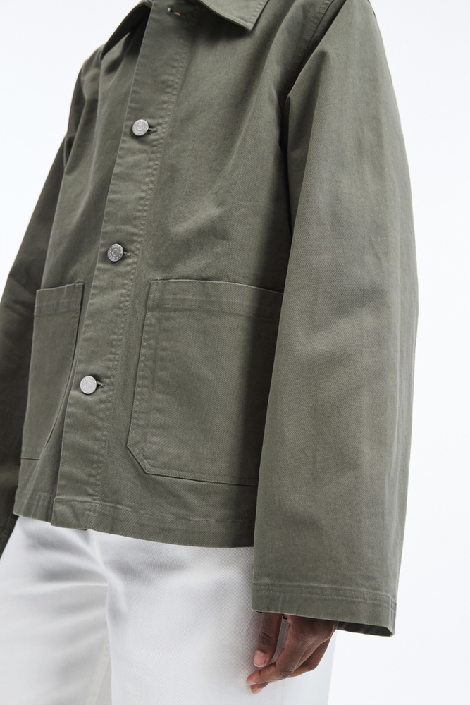 ジャケット WOOALONG Over fit twill cotton jacket DARK GREEN UB281184W___XBJ_28c5b643-4e35-