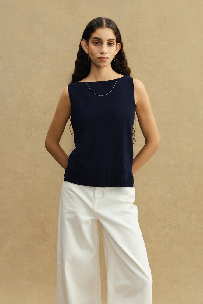 Blake Boat Neck Knitted Tank Top | A Day's March