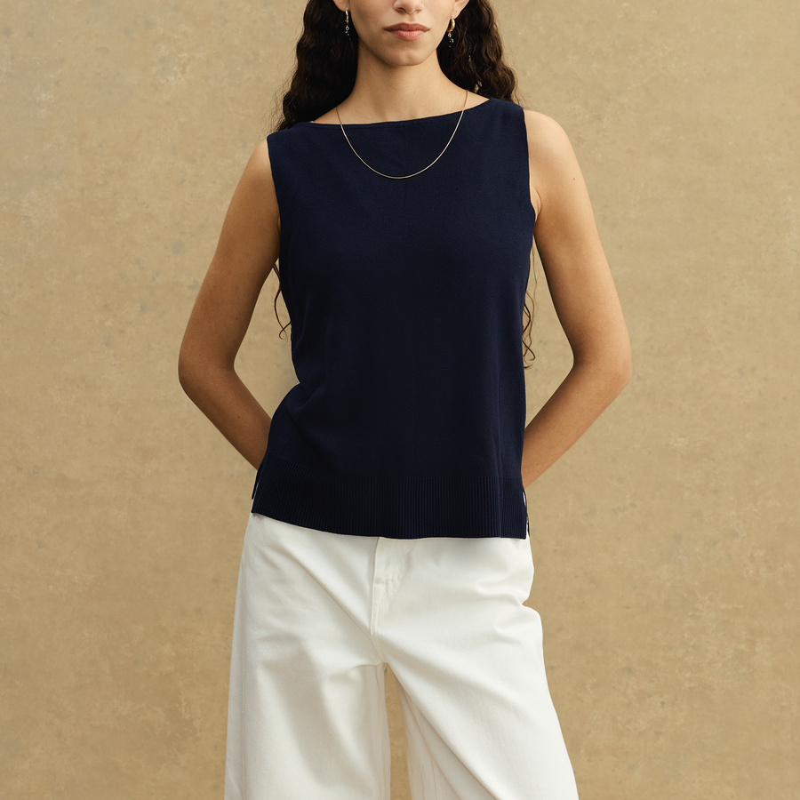 Blake Boat Neck Knitted Tank Top | A Day's March
