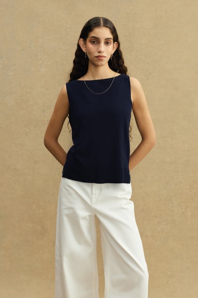 Blake Boat Neck Knitted Tank Top | A Day's March
