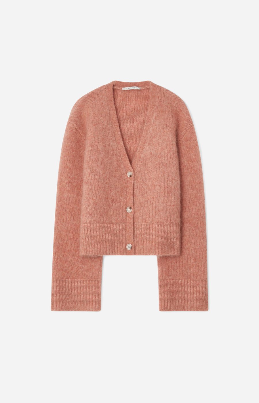 LE.EMA モヘアカーディガン ルエマ mohair cardigan Mohair Plush Mélange V-Neck Cardigan | EILEEN FISHER