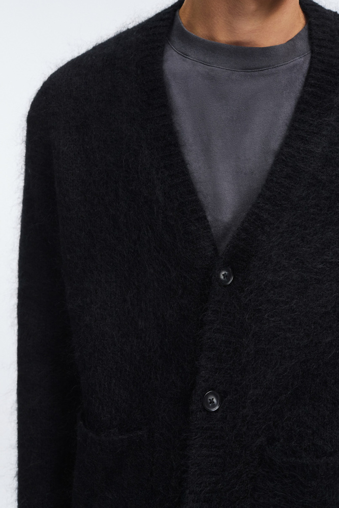 OG LABEL MOHAIR CARDIGAN BLACK Lサイズ Moonlight Mohair Cardigan | Black – California Arts