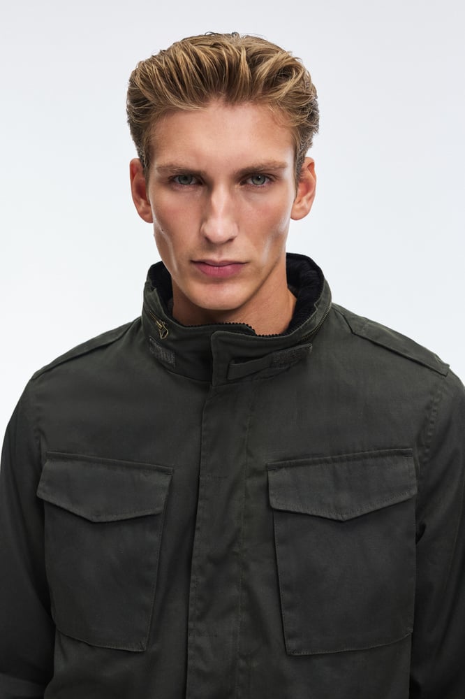 ジャケット・アウター WAX Short M65 JKT Ron Herman - Thm wax Short M-65 3way jacket カーキM 試着のみ