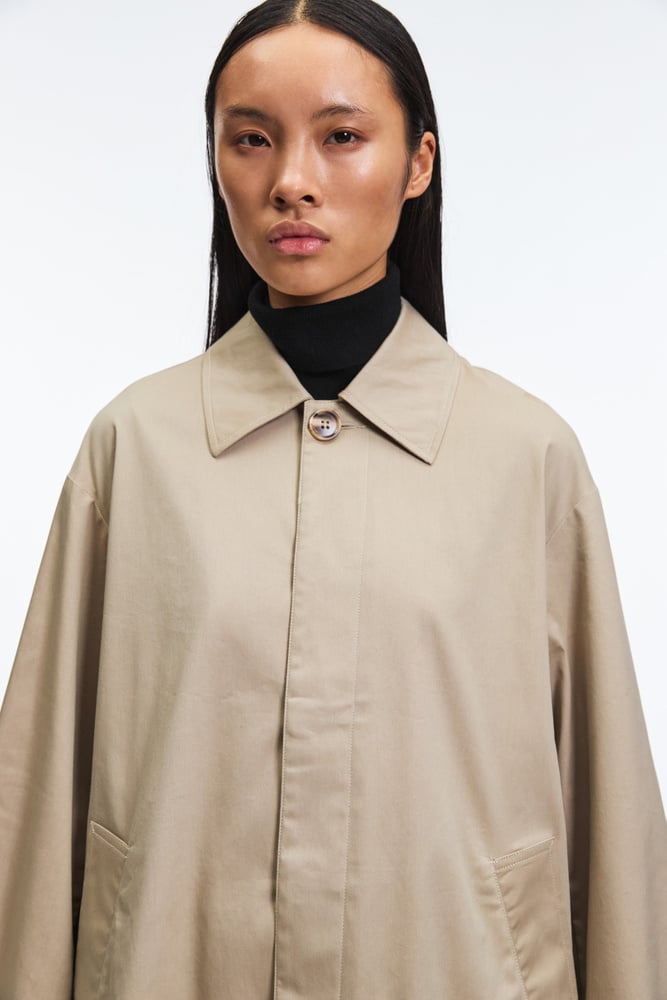 Cotton-Blend Car Coat | Theory