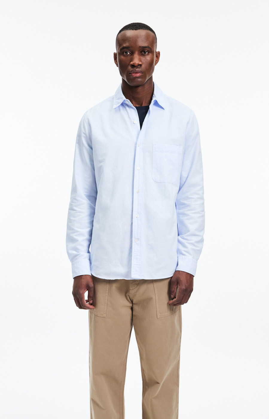 【PERSTEP】24FW★ Oxford City Dyeing Shirt Cotton Oxford Windsor Standard Shirt | Reigning Champ