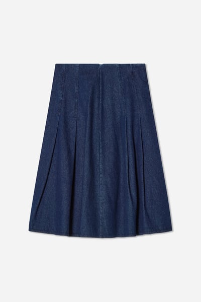 Rickii Pleated Denim Skirt | A Day's March