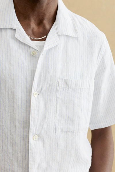 Yamu Striped Linen Shirt | A Day's March
