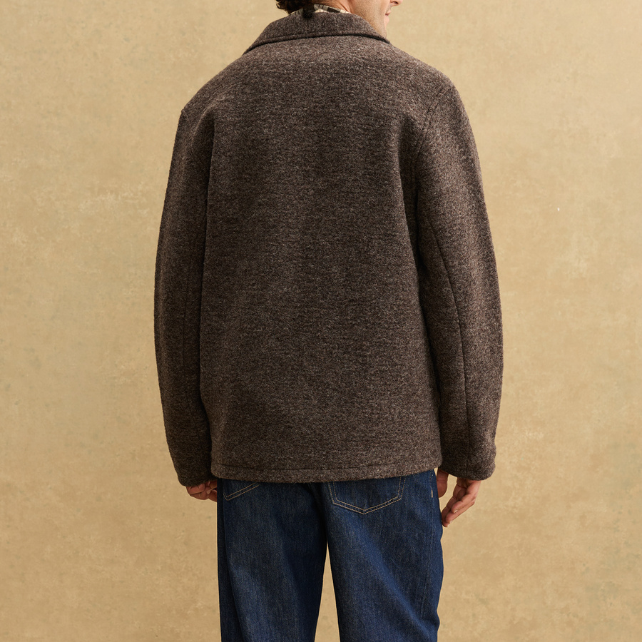 1点のみ＊新品 heavy wool jacket エクリュ 38 Nigel Zip Wool Jacket | A Day's March