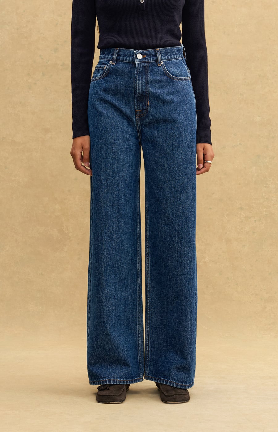Poppy Wide Denim Trousers | A Day's March