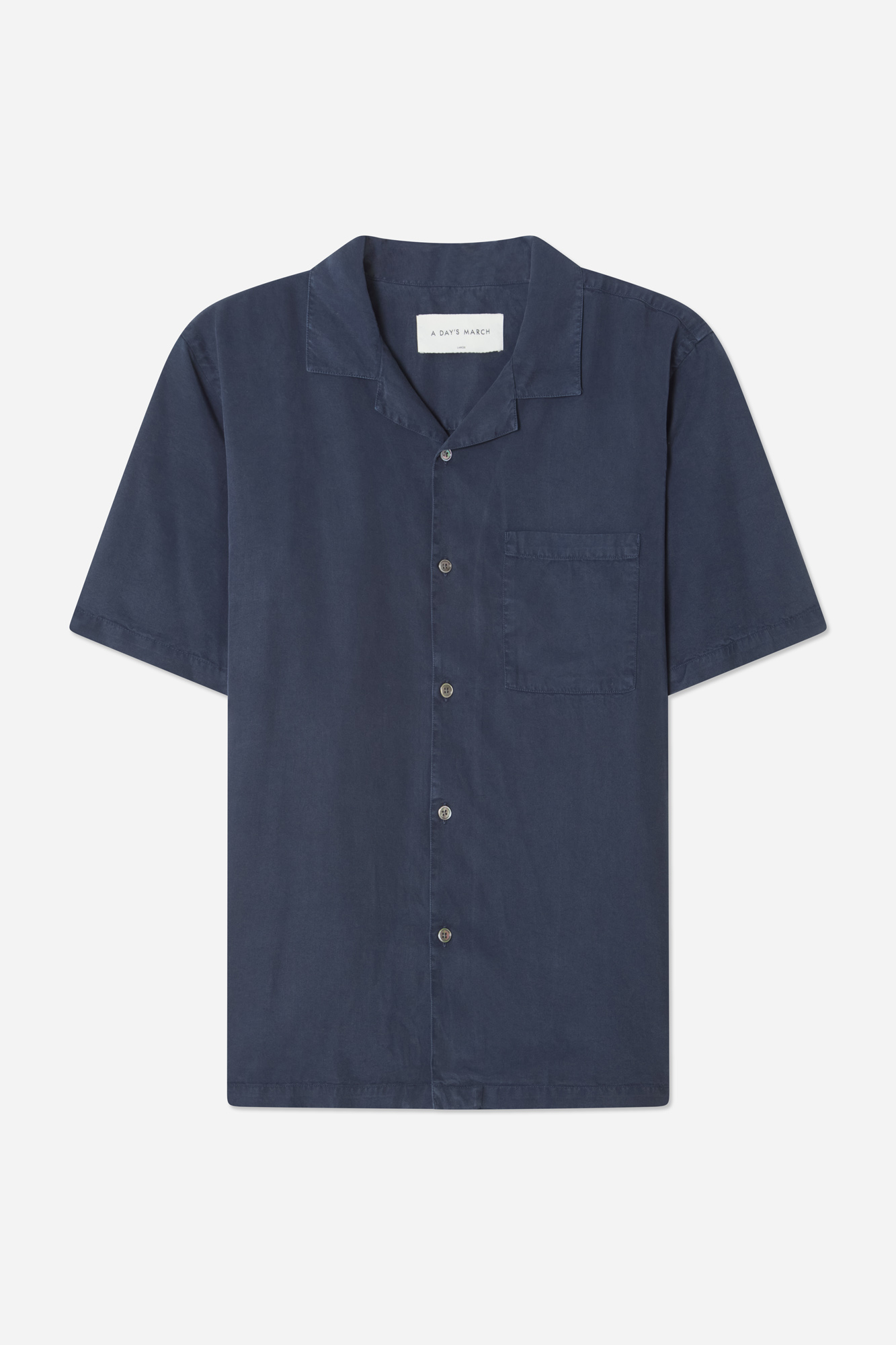 A Day's March Men's Navy Yamu Lyocell Shirt