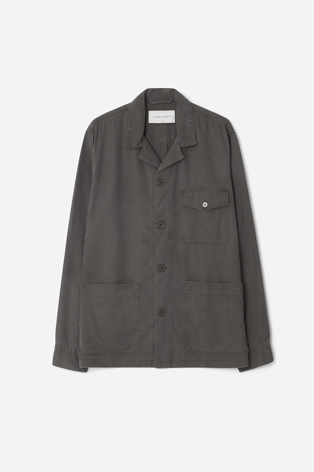 A Day's March Men's Olive Banagher Lyocell Overshirt