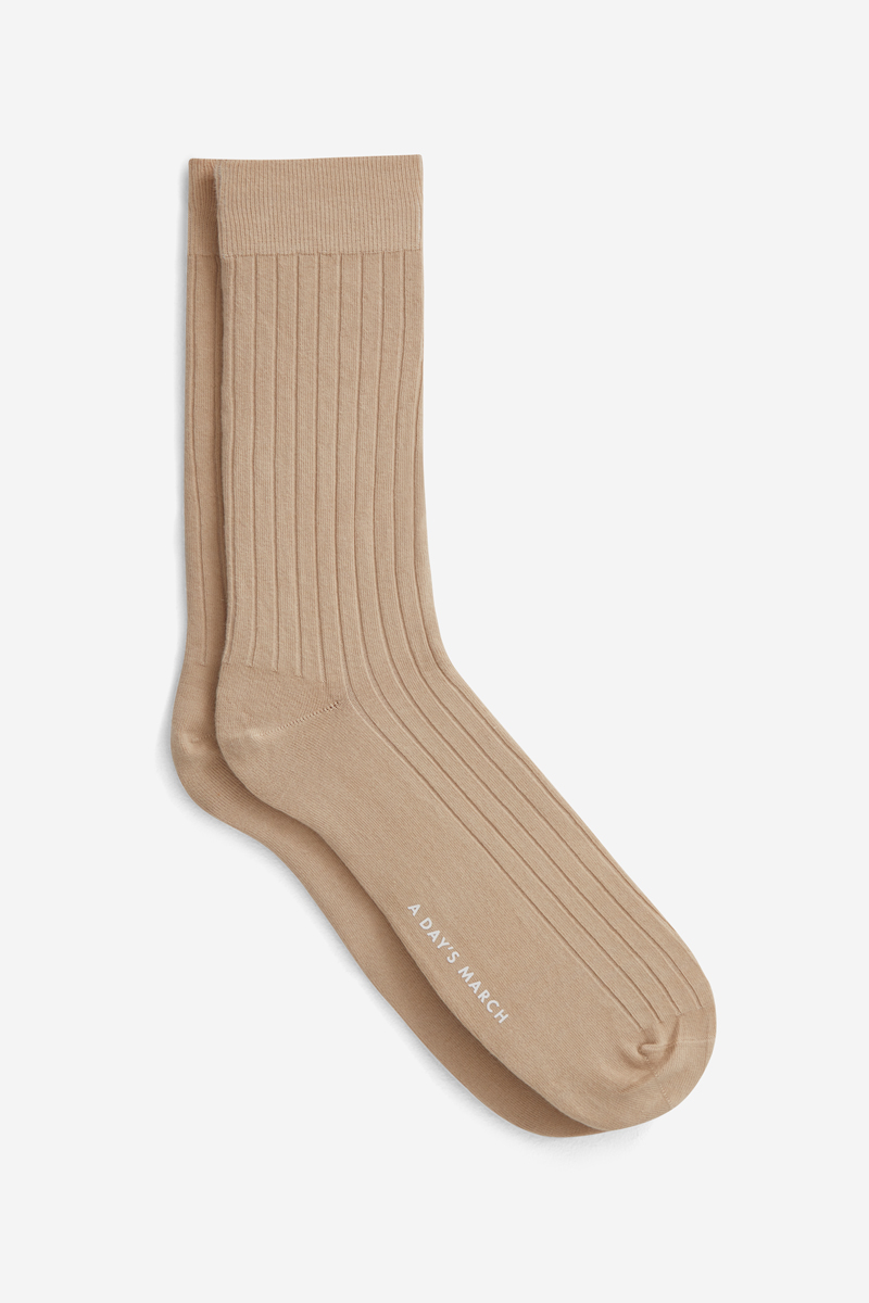 A Day's March Men's Sand Ribbed Socks
