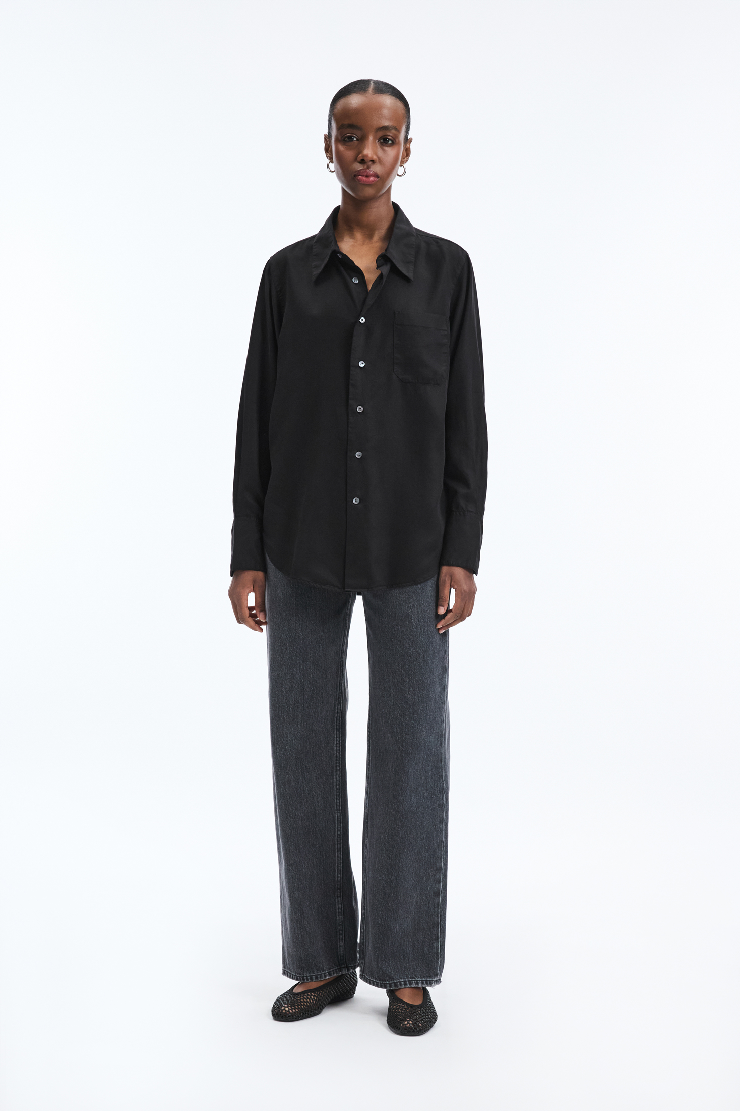 A Day's March Women's Black Maathai Lyocell Shirt