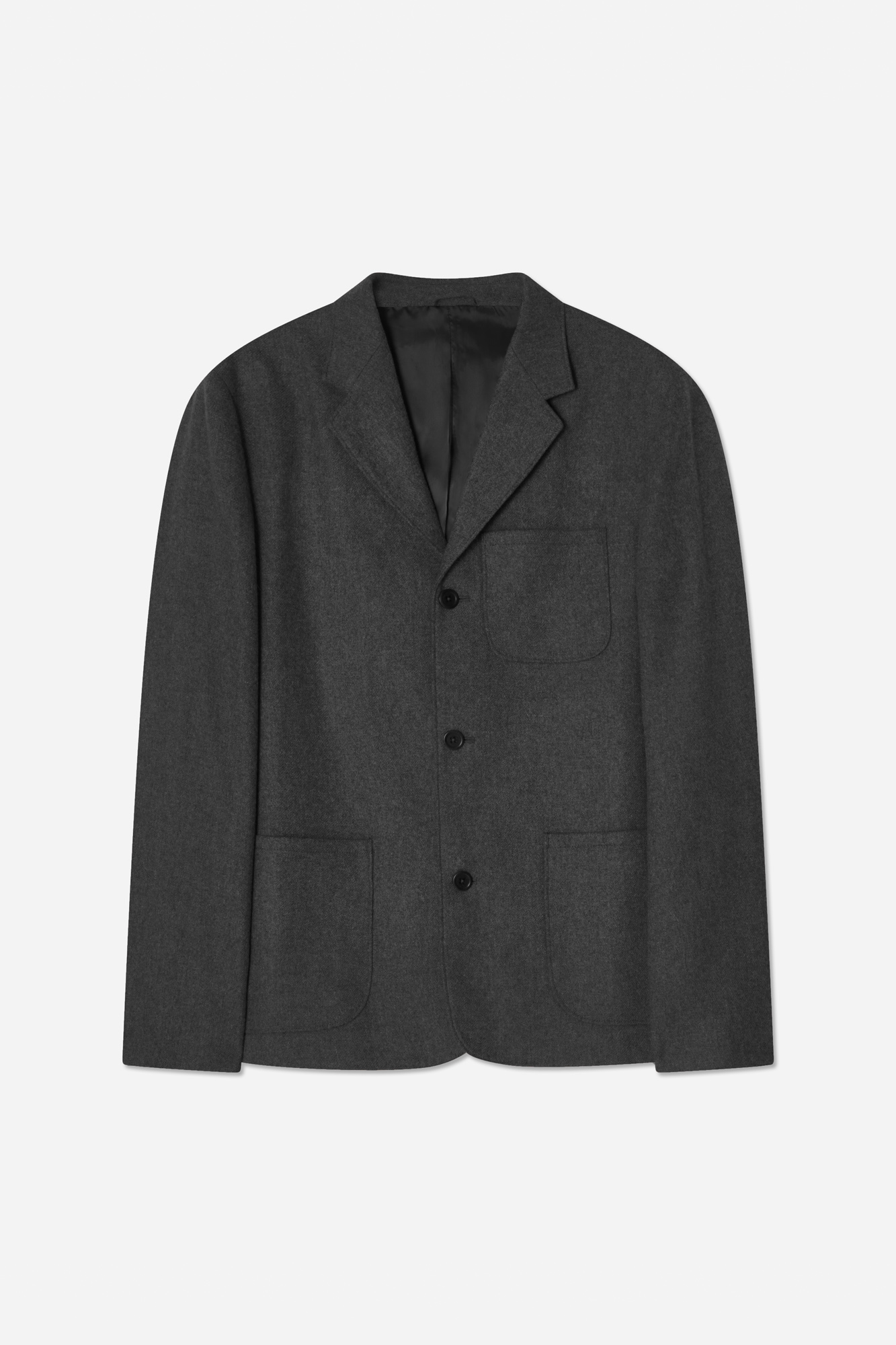 A Day's March Men's Charcoal Bedford Wool Blazer