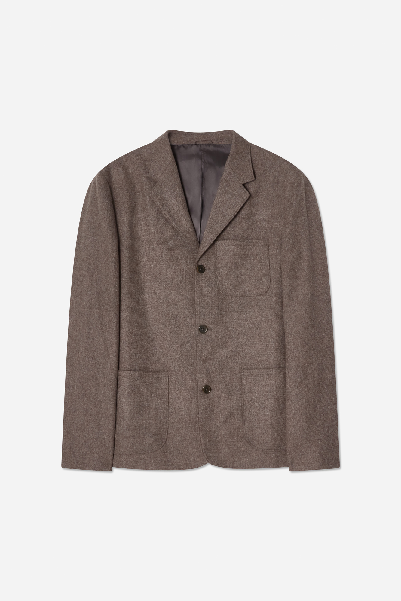 A Day's March Men's Taupe Melange Bedford Wool Blazer