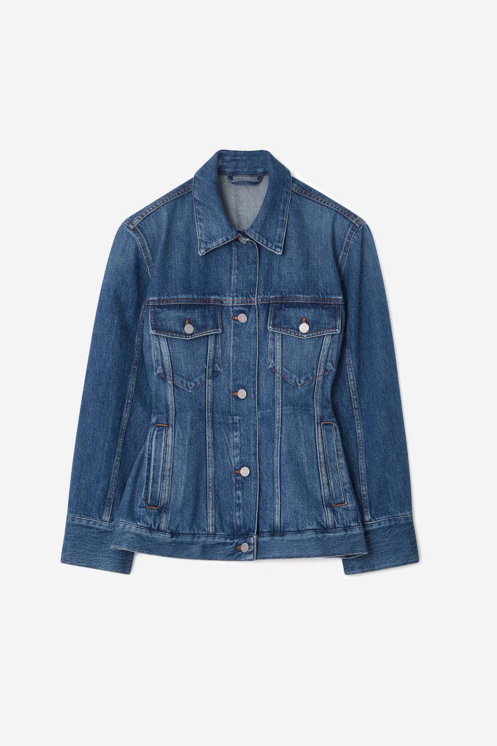 A Day's March Kvinno Denim Blue Luca Waisted Denim Jacket