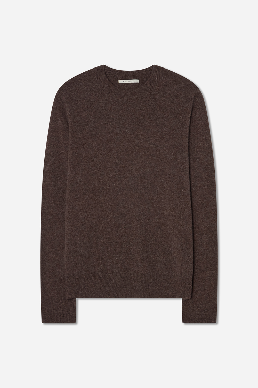 A Day's March Men's Brown Melange Marlow Cashmere Merino Sweater